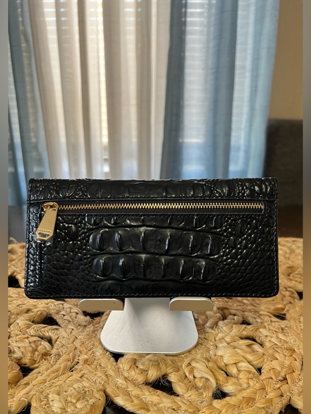 Brahmin Ezra Black Melbourne Tote with Matching Wallet - Picture 6 of 14